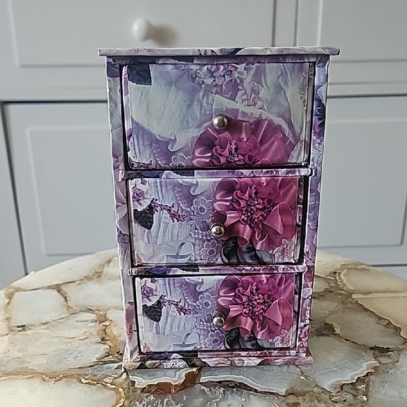 Other - Floral Patterned Mini Drawer Organizer